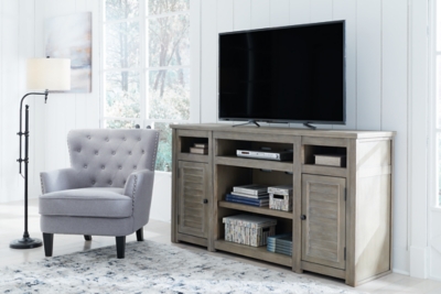"Moreshire 72" TV Stand", Bisque