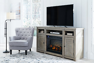 Moreshire 72" TV Stand with Electric Fireplace, , rollover