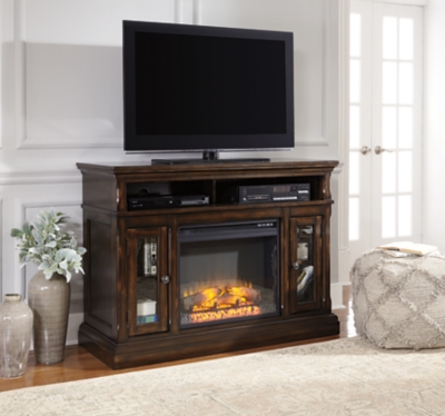 Roddinton 50" TV Stand with Electric Fireplace, , large