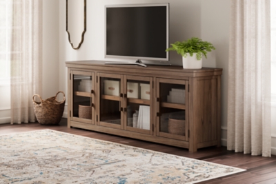 W738-78 Boardernest 85 TV Stand, Brown sku W738-78