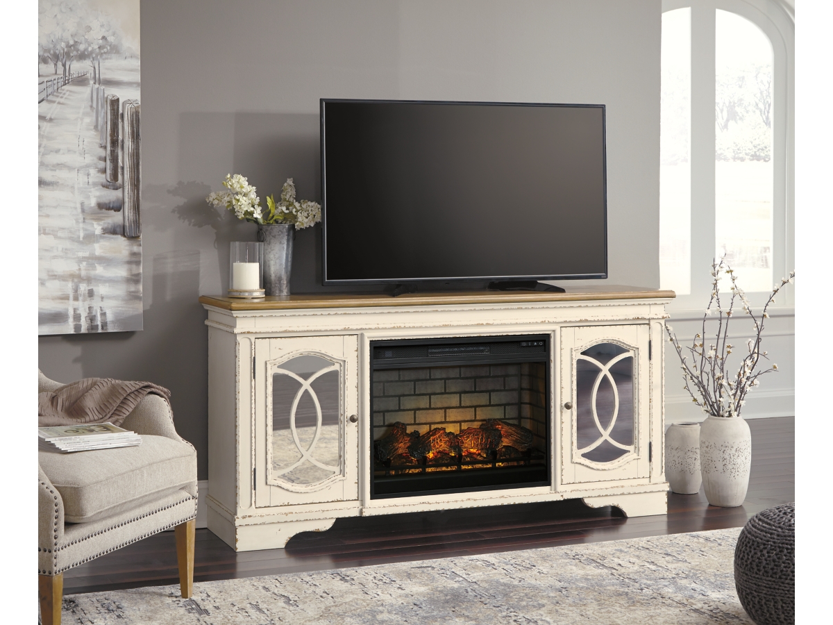 Ashley furniture entertainment center deals with fireplace