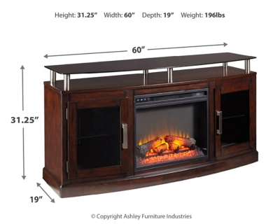 Chanceen 60" TV Stand with Electric Fireplace