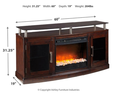 Chanceen 60 Tv Stand With Electric Fireplace Ashley Furniture