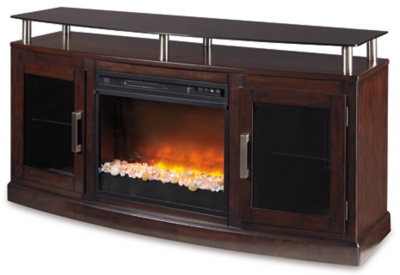 Chanceen 60" TV Stand with Electric Fireplace
