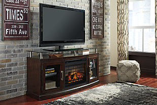 Chanceen 60" TV Stand with Electric Fireplace, , rollover