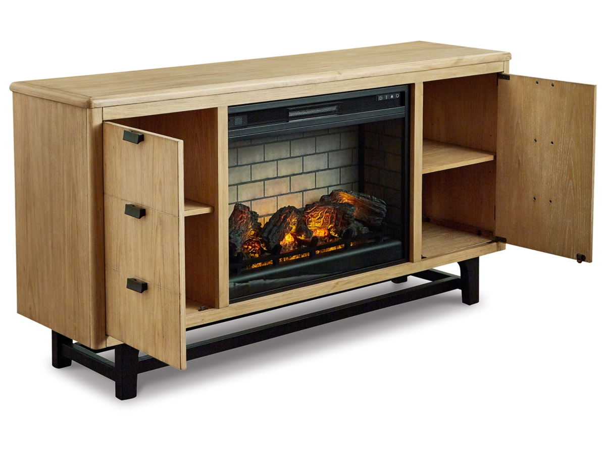 Freslowe 67'' TV Stand with Electric Fireplace | Ashley