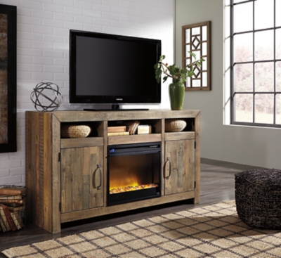 Mueble Para Tv Sommerford De 62 Con Chimenea Eléctrica – Oak & Sofa  Liquidators