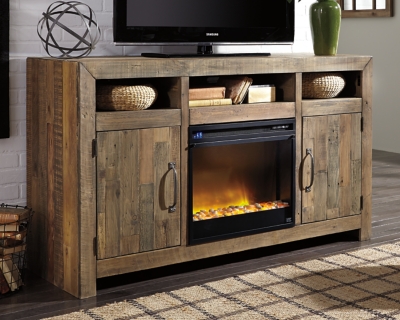 APK-W775-FGS Sommerford 62 TV Stand with Electric Fireplace for sku APK-W775-FGS