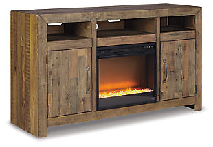 Sommerford 62" TV Stand with Electric Fireplace, , large