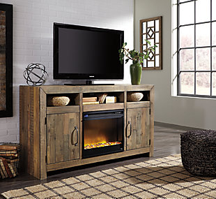 Sommerford 62" TV Stand with Electric Fireplace | Ashley ...