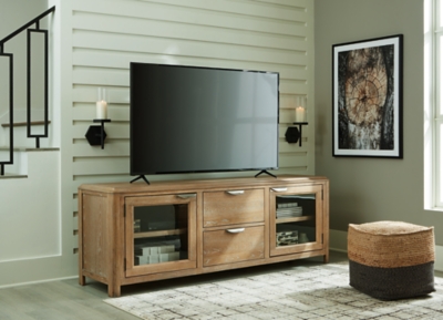 W781-68 Rencott 80 TV Stand, Light Brown sku W781-68