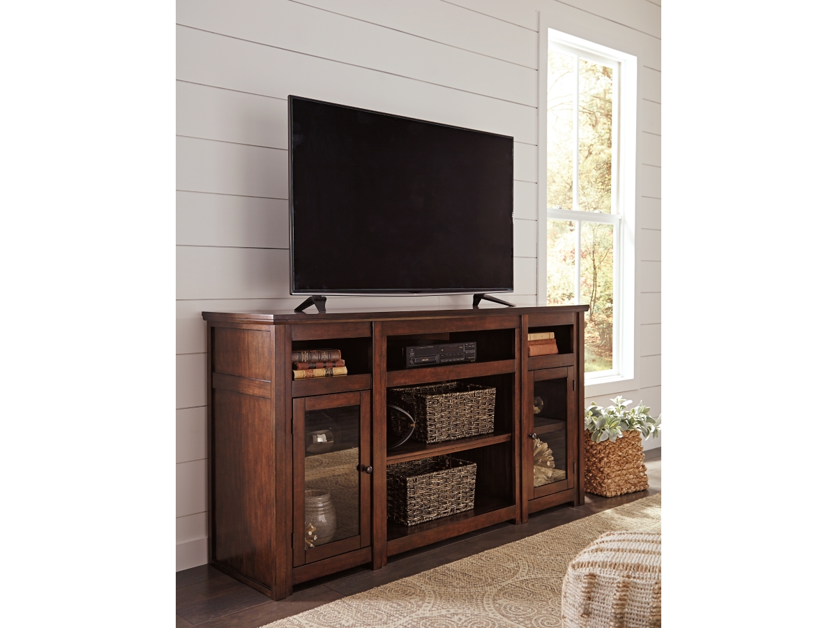 Ashley harpan 72 tv stand discount