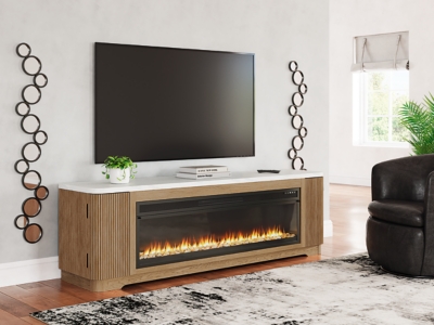 Camdill 80" TV Stand with Electric Fireplace, , rollover
