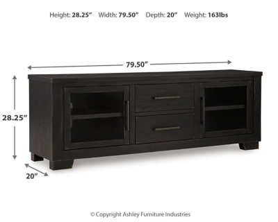Galliden 80" TV Stand Dimensions