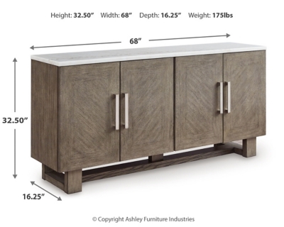 Loyaska 68" TV Stand Dimensions