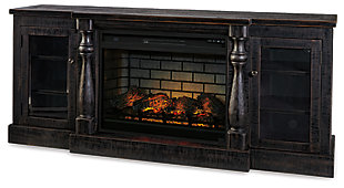 Mallacar 75" TV Stand with Electric Fireplace, , large