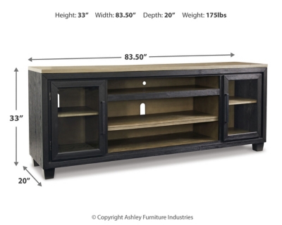 Foyland 83" TV Stand Dimensions